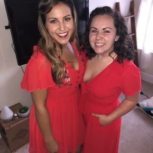 Red jumpsuit